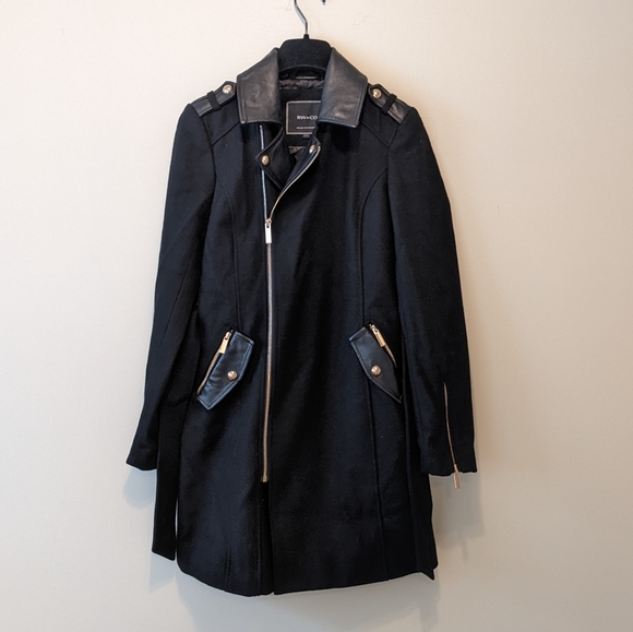 NWOT RW&Co Black Winter Coat/Jacket - Picture 1 of 8